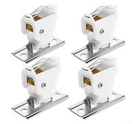 Lot de 4 poulies robustes en métal pour une gestion efficace des rideaux