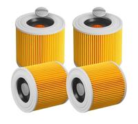 Lot de 4 pour Filtre aspirateur karcher de rechange pour Filtre karcher WD3 pour karcher WD3 WD2 WD1 MV3 MV2 A K KNT NT SE VC, compatibles avec 6.414-552.0/6.414-772.0/6.414-547.0 et autres modèles