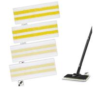Lot de 4 pour Kärcher EasyFix Bonnettes Nettoyeurs Vapeur Serpillere Recharge Kit, pour Kärcher EasyFix SC 1, SC 2, SC 3, SC 4, SC 5 Microfibre Lingette