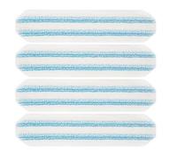 Lot de 4 pour Vileda H2PrO Serpillère Balai à Plat Recharge Kit, Serpillères de Rechange pour O-Cedar H2prO Microfibre Lingette