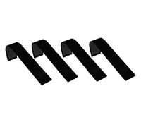 Lot de 4 présentoirs en velours noir pour boucles d'oreilles, présentoir à bijoux, présentoir