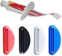 Lot de 4 presses de dentifrice multicolores en plastique pour économiser du dentifrice, simples et pratiques, adaptés aux enfants, pour la vie quotidienne