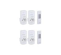 - Lot de 4 prises 10A 2P+T télécommandées