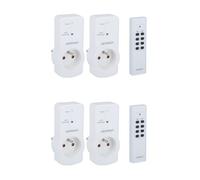 Zenitech - Lot de 4 prises 10A 2P+T télécommandées