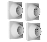 Lot De 4 Prises 2p+t Blanche Neo Evo Fontini