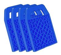 Lot de 4 prises de voiture - niveleurs, plaques de base, blocs de remorques | Ensemble de tapis de stabilisateur plus lourd, base résistante aux intempéries, support pour quinta ruo