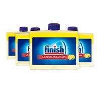 Lot de 4 produits nettoyants pour lave-vaisselle 250 ml, 5 actions puissantes, au citron, fait briller