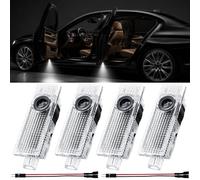 Lot de 4 projecteurs de lumière de porte de voiture - Éclairage de porte de voiture - Éclairage de porte de voiture - Éclairage de porte de voiture 4K HD - Éclairage d'entrée pour série 1, 2, 3, 4, 5