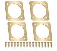 Lot de 4 protecteurs de nichoir en métal pour oiseaux bleus de l'Est avec portail en cuivre et vis pour l'installation