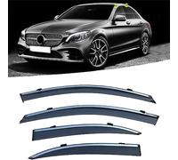 Lot de 4 Protection Contre Le Vent pour Benz C Class W205 2015-2021, Pluie Soleil Déflecteurs latéraux Déflecteurs de Vitres Latérales