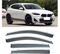 Lot de 4 Protection Contre Le Vent pour BMW X2 2018-2022, Pluie Soleil Déflecteurs latéraux Déflecteurs de Vitres Latérales