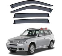 Lot de 4 Protection Contre Le Vent pour BMW X3 E83 2003-2009, Pluie Soleil Déflecteurs latéraux Déflecteurs de Vitres Latérales