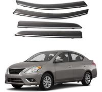 Lot de 4 Protection Contre Le Vent pour Nissan Sunny 2011-2018, Pluie Soleil Déflecteurs latéraux Déflecteurs de Vitres Latérales