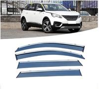 Lot de 4 Protection Contre Le Vent pour Peugeot 5008 2017, Pluie Soleil Déflecteurs latéraux Déflecteurs de Vitres Latérales