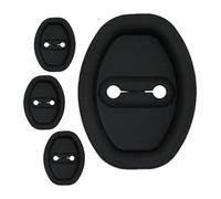 Lot de 4 protections adhésives en silicone pour verrou de porte de voiture | Ajustement précis pour mécanisme de porte de voiture, SUV, caravane, mini-fourgonnette