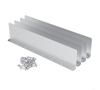 Lot de 4 protections anti-éclaboussures en aluminium en forme de V pour éviter les gouttes de pluie pour toits résidentiels en bois et carrelage
