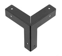 Lot de 4 protections d'angle de meubles, garnitures d'angle décoratives antiques, coins triangulaires en métal pour boîtes à bijoux, boîte de rangement (noir)