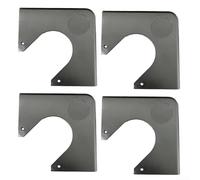 Lot de 4 protections d'angle de table de billard en plastique pour tables de billard dans des installations multi-jeux (noir)