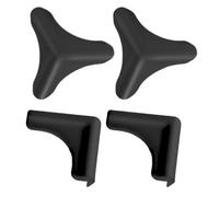 Lot de 4 protections d'angle en silicone en forme de triangle anti-collision pour table de salon, hotte