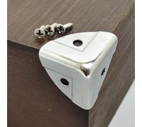 Lot de 4 protections d'angle rétro en fer pour coffre en bois, fixation d'angle en métal, armoire pour protection des bords, coins de valise de vol