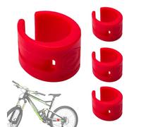 Lot de 4 protections de cadre de vélo - Protection de chaîne arrière universelle, revêtement anti-éraflures, revêtement doux en élastomère texturé | Châssis pour coureurs et navetteurs