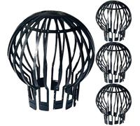 Lot de 4 protections de gouttière ¿ Écrans de descente en ABS durables pour une prévention efficace des débris et une installation facile