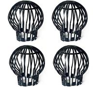 Lot de 4 protections de gouttière en plastique pour protéger les fossés de drainage et les canalisations contre le blocage des feuilles, de la mousse, du limon, du sol, des boules et d'autres débris