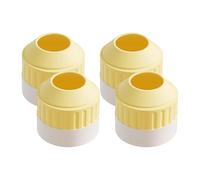 Lot de 4 protections de poignée de porte en silicone absorbant les chocs antidérapants pour cuisine, salle de bain, robinet, évier