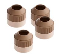 Lot de 4 protections de poignée de porte en silicone absorbant les chocs antidérapants pour cuisine, salle de bain, robinet, évier