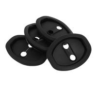 Lot de 4 protections de serrure de porte de voiture avec absorption des | Coussinets de protection noirs - Montage facile - Pour serrure de porte et porte de voiture - Accessoires en quatre