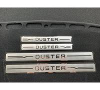 Lot de 4 Protections de seuil de Porte de Voiture en Acier Inoxydable pour Dacia Renault Duster 2018-2021,Anti-Rayures Pédale de Bienvenue Accessoire