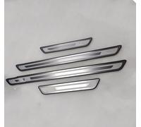 Lot de 4 Protections de Seuil de Portière de Voiture pour Ford Transit/Tourneo Custom 2023-2024 2025, Plaques de Protection en Acier Inoxydable Bande Décorative Anti-Usure