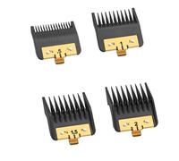 Lot de 4 protections de tondeuse de qualité supérieure avec clip en métal compatibles avec les peignes de barbérologie BaBylissPRO, longueurs de coupe 1/16"-0,2 cm, pour les tondeuses Babyliss