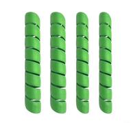 Lot de 4 protections de tronc d'arbre en spirale pour jeunes arbres - Protection des plantes contre les cerfs, les lapins, les rongeurs, les dommages causés par la pelouse - Vert - 40 cm