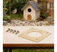 Lot de 4 protections d'entrée en métal antirouille pour la prévention des prédateurs et la sécurité des oiseaux nicheurs (28,9 cm)