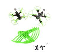 Lot de 4 Protections d'hélice de 4 et 5 Pouces for Drone de Course FPV QAV250 210(4 inch Green)