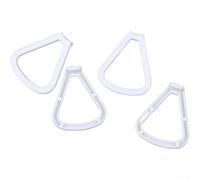 Lot de 4 protections d'hélice pour quadricoptère RC - Anneau de protection d'hélices en plastique léger avec installation facile, pièces de rechange orange et blanches pour la sécurité des avions (B)