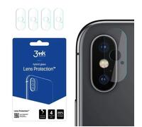 Lot de 4 protections d'objectif 3MK Apple iPhone X - transparent - TU