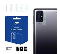 Lot de 4 protections d'objectif 3MK Samsung Galaxy M31s - transparent/bleu - TU