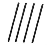 Lot de 4 protections en silicone résistantes à la chaleur conçues pour les grilles de four standard, améliorant la protection contre les brûlures pendant la cuisson (noir)