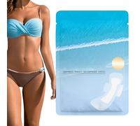 Lot de 4 protections hygiéniques pour la période - Transparent, doux pour la peau, protection pour le domaine privé, imperméables, réutilisables, protections autocollantes avec autocollants