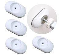Lot de 4 protections murales de sécurité pour barrière d'escalier pour bébé, animal domestique, escalier, porte, surface murale (elliptique)