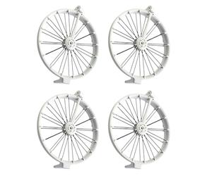 Lot de 4 protections pour hélices avec atterrissage surélevé et design de ventilation avant arrière gauche droite ronde