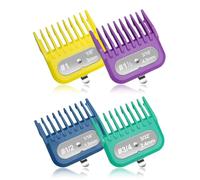 Lot de 4 protections pour tondeuse Wahl et Babyliss FX870 - Code couleur - 0,6 cm à 0,9 cm
