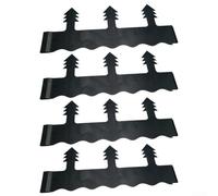 Lot de 4 protège-têtes d'arroseur noirs pour lampes solaires | Compatible avec les feux d'allée, les projecteurs, les arroseurs, l'utilisation polyvalente de la cour