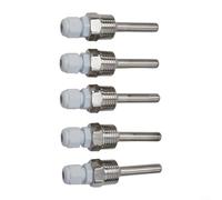 Lot de 4 puits thermowell en acier inoxydable avec filetage G 1/2 pour capteur d'immersion de poche compatible avec capteurs de température pour une mesure précise du contact thermique (8 x 50 mm)