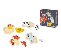 Lot de 4 puzzles évolutifs Ferme (14 pièces)