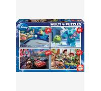 Lot de 4 puzzles progressifs 50 à 150 pièces Multi 4 Disney Pixar bleu TU