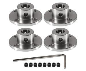 Lot de 4 raccords à bride de 10 mm de diamètre intérieur pour moteur et arbre - Diamètre intérieur : 10 mm.