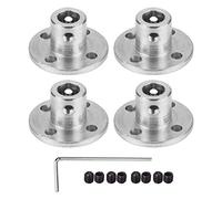 Lot de 4 raccords à bride pour coupleur d’axe d’arbre pour moteurs de modélisme 6,35 mm